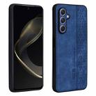 For Samsung Galaxy A25 5G AZNS 3D Embossed Skin Feel Phone Case(Sapphire Blue) - 1