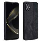 For Samsung Galaxy A05 AZNS 3D Embossed Skin Feel Phone Case(Black) - 1
