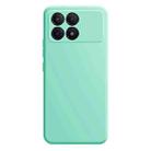 For Xiaomi Redmi K70E Imitation Liquid Silicone Phone Case(Light Cyan) - 1