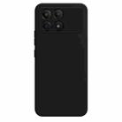 For Xiaomi Redmi K70E Imitation Liquid Silicone Phone Case(Black) - 1