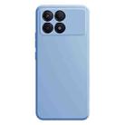 For Xiaomi Redmi K70 Pro Imitation Liquid Silicone Phone Case(Sky Blue) - 1