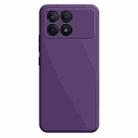 For Xiaomi Redmi K70 Pro Imitation Liquid Silicone Phone Case(Dark Purple) - 1