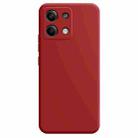 For Xiaomi Redmi Note 13 5G Imitation Liquid Silicone Phone Case(Dark Red) - 1