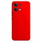 For Xiaomi Redmi Note 13 5G Imitation Liquid Silicone Phone Case(Red) - 1