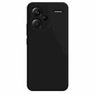 For Xiaomi Redmi Note 13 Pro+ Imitation Liquid Silicone Phone Case(Black) - 1