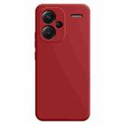 For Xiaomi Redmi Note 13 Pro+ Imitation Liquid Silicone Phone Case(Dark Red) - 1