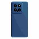 For Xiaomi 14 Imitation Liquid Silicone Phone Case(Blue) - 1