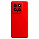 For Xiaomi 14 Imitation Liquid Silicone Phone Case(Red) - 1