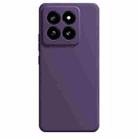 For Xiaomi 14 Pro Imitation Liquid Silicone Phone Case(Dark Purple) - 1