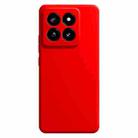 For Xiaomi 14 Pro Imitation Liquid Silicone Phone Case(Red) - 1