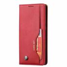 For Samsung Galaxy S25 Ultra 5G Knead Skin Texture Flip Leather Phone Case(Red) - 2