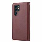 For Samsung Galaxy S25 Ultra 5G Knead Skin Texture Flip Leather Phone Case(Wine Red) - 3