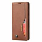 For Samsung Galaxy S25 Ultra 5G Knead Skin Texture Flip Leather Phone Case(Brown) - 2