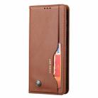 For Samsung Galaxy S25+ 5G Knead Skin Texture Flip Leather Phone Case(Brown) - 2