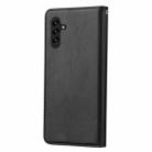 For Samsung Galaxy S25 5G Knead Skin Texture Flip Leather Phone Case(Black) - 3