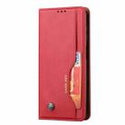 For Samsung Galaxy S25 5G Knead Skin Texture Flip Leather Phone Case(Red) - 2