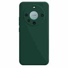 For Huawei Mate 60 Pro Imitation Liquid Silicone Phone Case(Dark Green) - 1