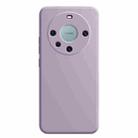 For Huawei Mate 60 Pro Imitation Liquid Silicone Phone Case(Light Purple) - 1