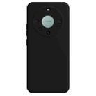 For Huawei Mate 60 Pro Imitation Liquid Silicone Phone Case(Black) - 1