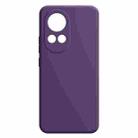 For Huawei Nova 12 Pro Imitation Liquid Silicone Phone Case(Dark Purple) - 1