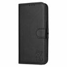 For Sony Xperia 1 VII Embossed Happy Cat Pattern Flip Leather Phone Case(Black) - 2