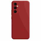 For Samsung Galaxy A05S Imitation Liquid Silicone Phone Case(Dark Red) - 1