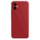 For Samsung Galaxy A05 Imitation Liquid Silicone Phone Case(Dark Red) - 1