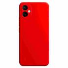 For Samsung Galaxy A05 Imitation Liquid Silicone Phone Case(Red) - 1