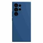 For Samsung Galaxy S24 Ultra 5G Imitation Liquid Silicone Phone Case(Blue) - 1