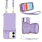 For iPhone 11 Multifunctional Zipper Wallet RFID Phone Leather Case(Purple) - 1