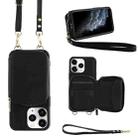 For iPhone 11 Pro Max Multifunctional Zipper Wallet RFID Phone Leather Case(Black) - 1