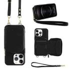 For iPhone 12 Pro Multifunctional Zipper Wallet RFID Phone Leather Case(Black) - 1