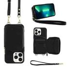 For iPhone 13 Pro Max Multifunctional Zipper Wallet RFID Phone Leather Case(Black) - 1