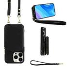 For iPhone 15 Pro Multifunctional Zipper Wallet RFID Phone Leather Case(Black) - 1