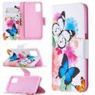 For Oppo A72 / A52 / A92 Colored Drawing Pattern Horizontal Flip Leather Case with Holder & Card Slots & Wallet(Butterfly) - 1