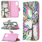 For Oppo A72 / A52 / A92 Colored Drawing Pattern Horizontal Flip Leather Case with Holder & Card Slots & Wallet(Life Tree) - 1