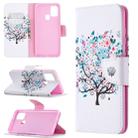 For Samsung Galaxy A21s Colored Drawing Pattern Horizontal Flip Leather Case with Holder & Card Slots & Wallet(Little Tree) - 1