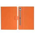 For Lenovo Tab P12 2023 / TB370FU Pure Color Smart Leather Tablet Case(Orange) - 1