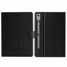 For Lenovo Tab P12 2023 / TB370FU Pure Color Smart Leather Tablet Case(Black) - 1