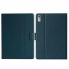 For Lenovo Tab P11 Gen2 /Xiaoxin Pad Plus 2023 Pure Color Smart Leather Tablet Case(Deep Green) - 1