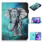 For Lenovo Tab P11 Gen2 /Xiaoxin Pad Plus 2023 Coloured Drawing Stitching Smart Leather Tablet Case(Elephant) - 1