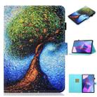 For Lenovo Tab P11 Gen2 /Xiaoxin Pad Plus 2023 Coloured Drawing Stitching Smart Leather Tablet Case(Abstract Tree) - 1