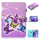 For Lenovo Tab P12 2023 / TB370FU Coloured Drawing Stitching Smart Leather Tablet Case(Butterfly) - 1