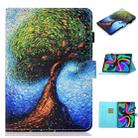 For Lenovo Tab M11/ Xiaoxin Pad 11 2024 Coloured Drawing Stitching Smart Leather Tablet Case(Abstract Tree) - 1