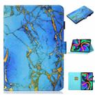 For Lenovo Tab M11/ Xiaoxin Pad 11 2024 Coloured Drawing Stitching Smart Leather Tablet Case(Gilded Marble) - 1