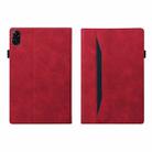 For Honor Pad X8a Splicing Shockproof Leather Tablet Case(Red) - 2