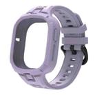 For Honor Watch 4 Solid Color Integrated TPU Watch Band(Light Purple) - 1