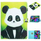 For Lenovo Tab M11/ Xiaoxin Pad 11 2024 Coloured Drawing Stitching Smart Leather Tablet Case(Panda) - 1