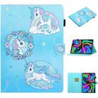 For Lenovo Tab M11/ Xiaoxin Pad 11 2024 Coloured Drawing Stitching Smart Leather Tablet Case(Unicorn) - 1