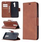 For Oppo A5 (2020) / A9 (2020) Retro Lambskin Texture Pure Color Horizontal Flip PU Leather Case with Holder & Card Slots & Wallet & Lanyard(Brown) - 1